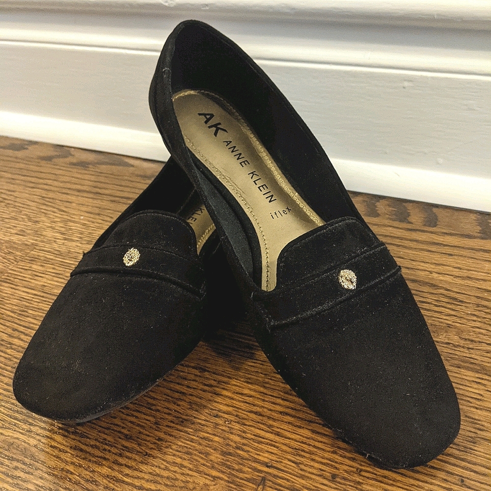 Anne Klein Black Loafers